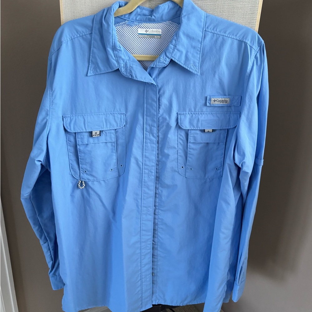 Columbia Blue Lightweight Shirt Jacket